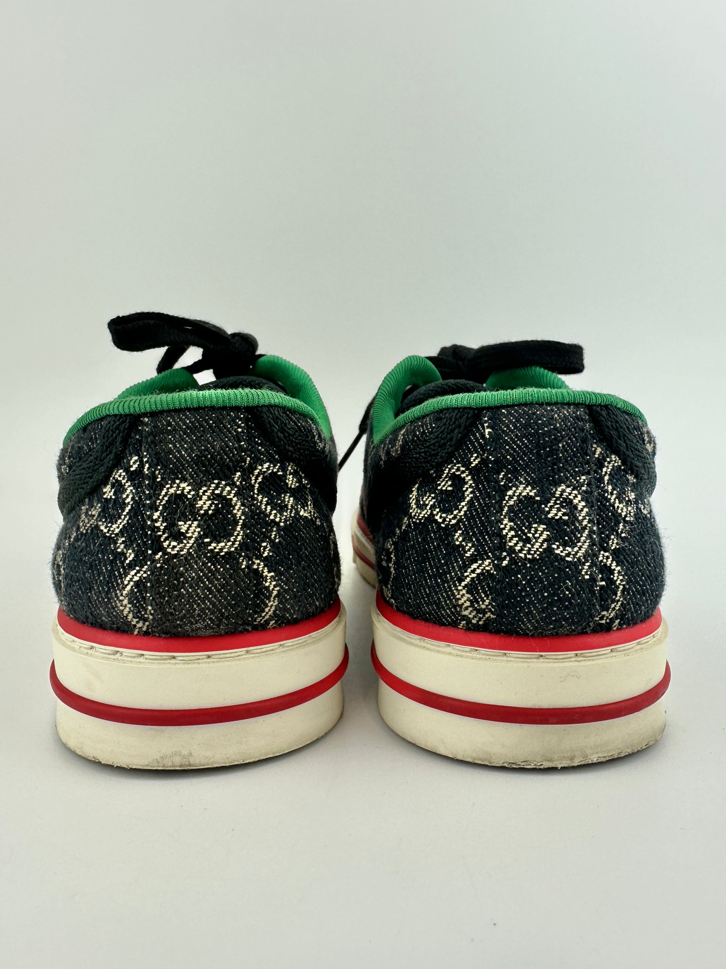 1977 Trainers Blue Denim Vintage Web Sneakers 237682 Size 39.5