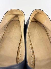 G29762 Espadrilles in Blue / Black Lambskin - Size 39