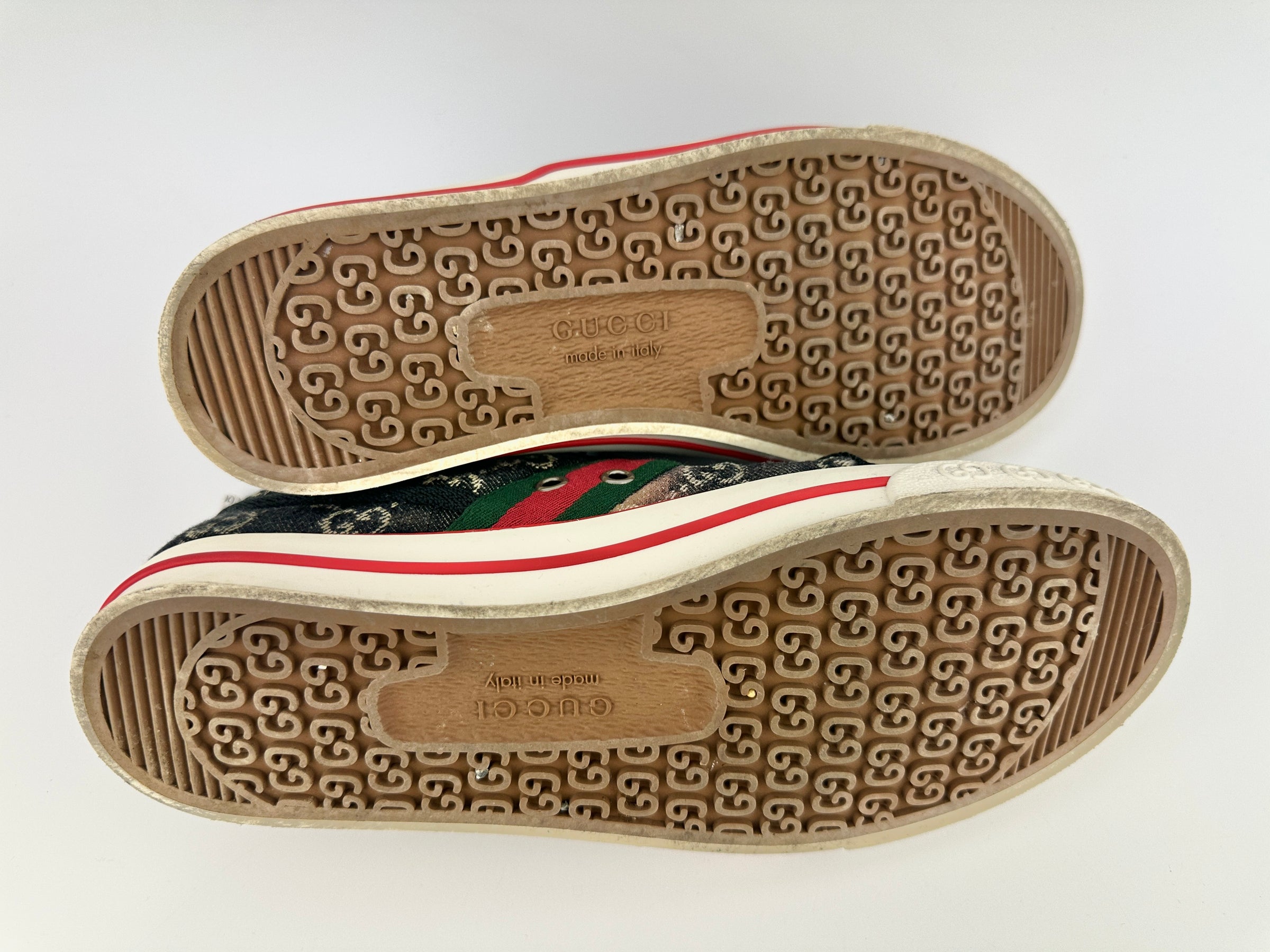 1977 Trainers Blue Denim Vintage Web Sneakers 237682 Size 39.5