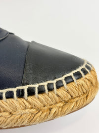 G29762 Espadrilles in Blue / Black Lambskin - Size 39