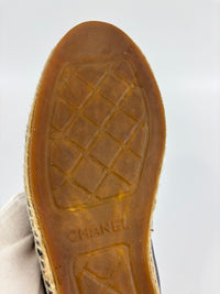 G29762 Espadrilles in Blue / Black Lambskin - Size 39