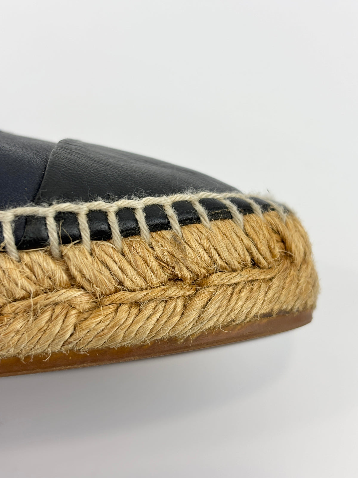 G29762 Espadrilles in Blue / Black Lambskin - Size 39