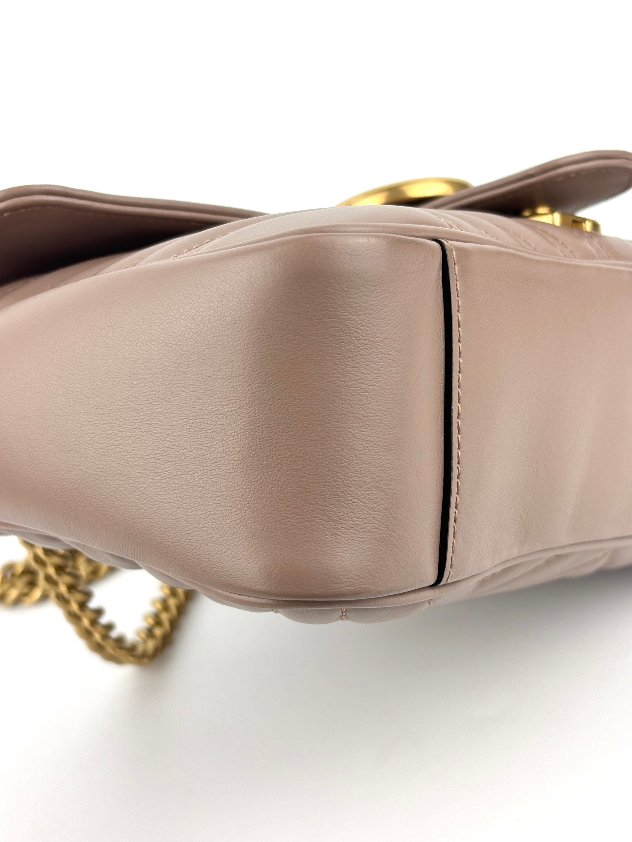 443497 GG Marmont Medium Shoulder Bag Taupe