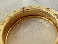 B. zero 1 One-Band 18K Yellow Gold Ring Size 50