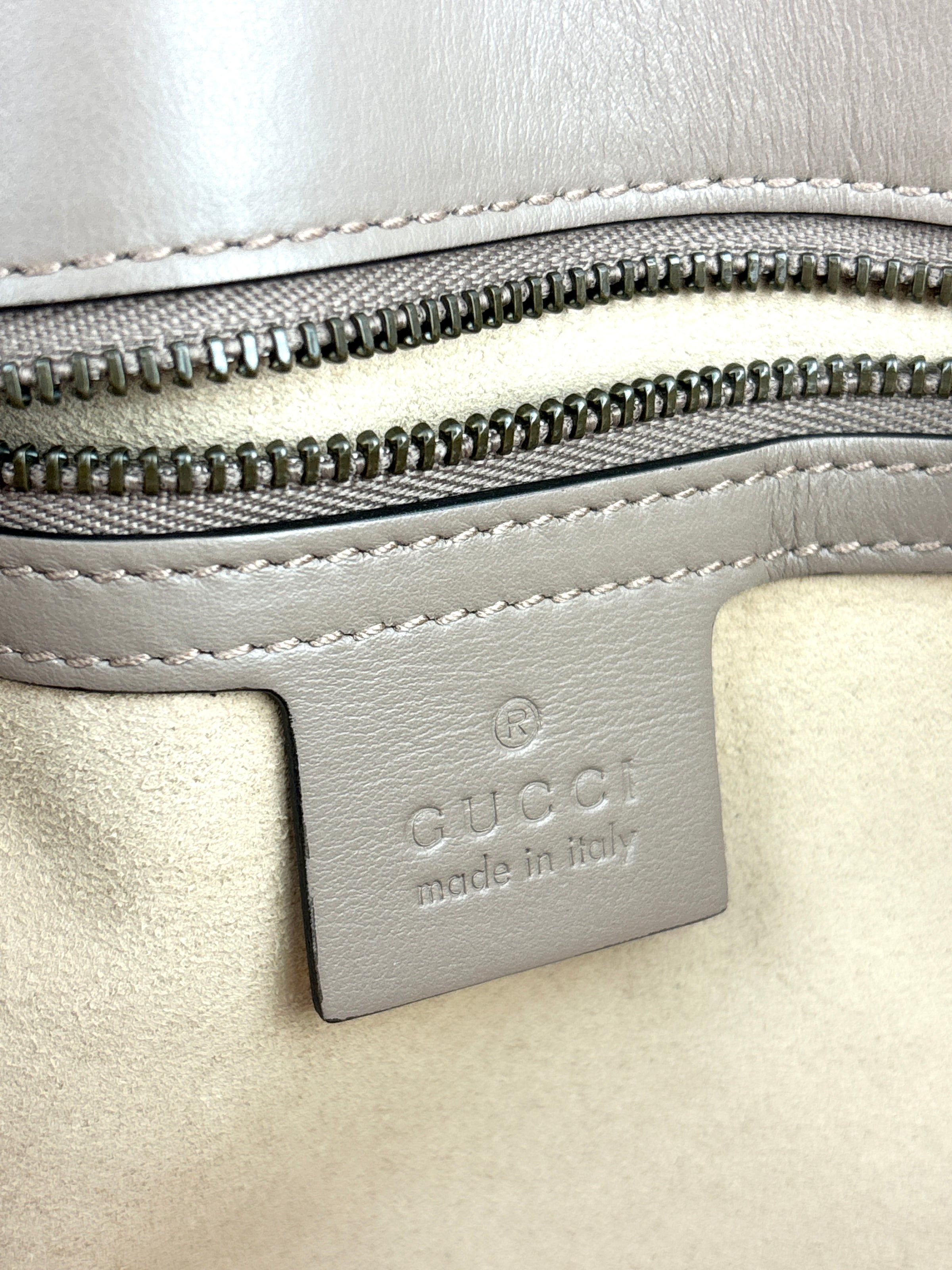 443497 GG Marmont Medium Shoulder Bag Taupe