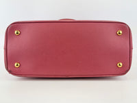 BN1874 Galleria Medium Saffiano Lux Single Zip Tote Peonia