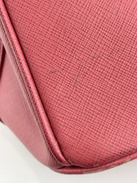 BN1874 Galleria Medium Saffiano Lux Single Zip Tote Peonia