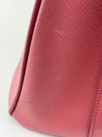 BN1874 Galleria Medium Saffiano Lux Single Zip Tote Peonia