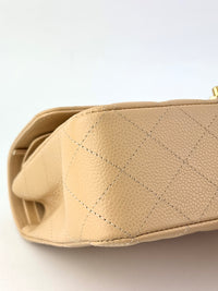 Classic Flap Medium Beige Caviar GHW - Glampot