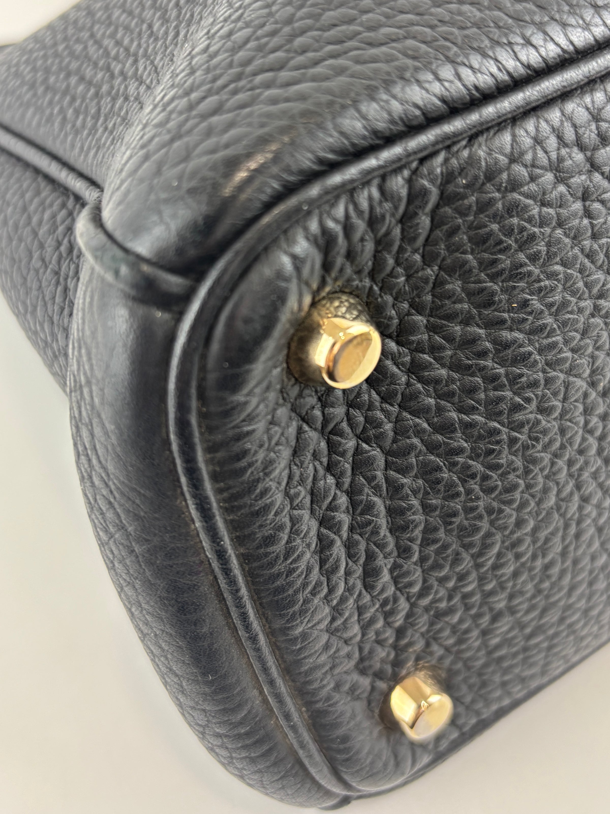 Diorissimo Medium Black Pebbled Leather Tote