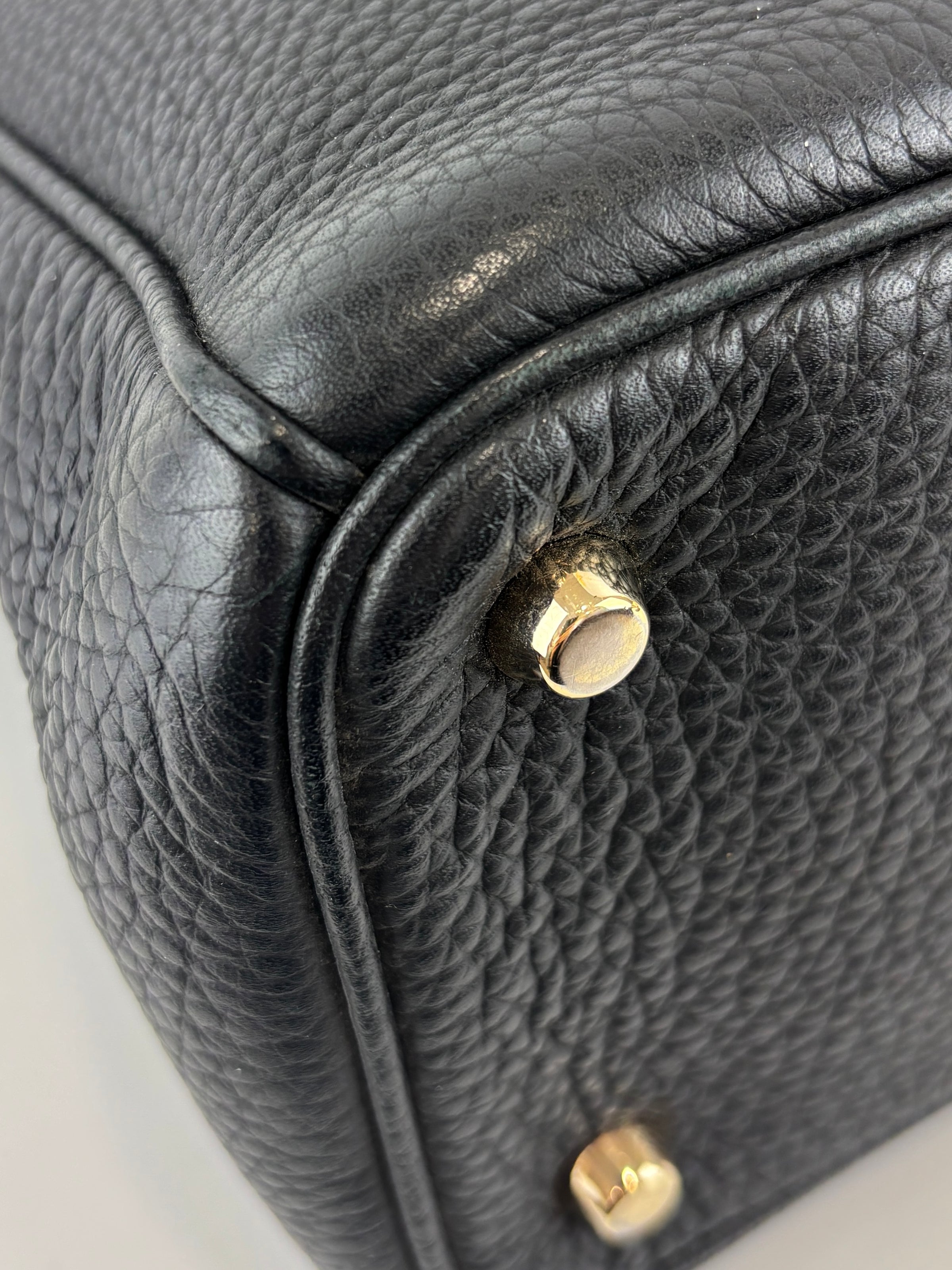 Diorissimo Medium Black Pebbled Leather Tote