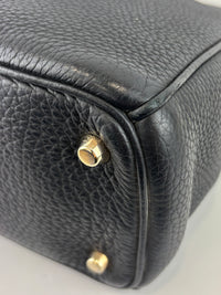 Diorissimo Medium Black Pebbled Leather Tote