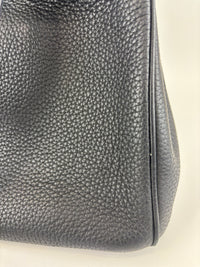 Diorissimo Medium Black Pebbled Leather Tote