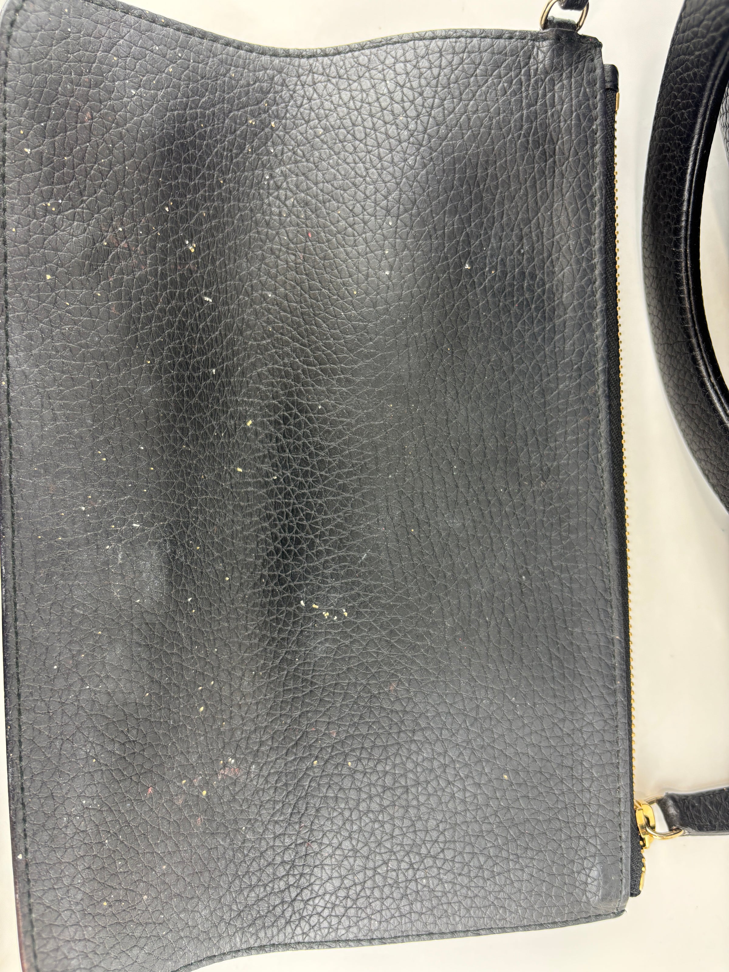 Diorissimo Medium Black Pebbled Leather Tote