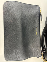 Diorissimo Medium Black Pebbled Leather Tote