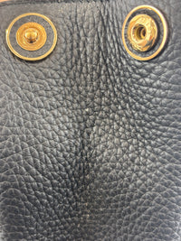 Diorissimo Medium Black Pebbled Leather Tote
