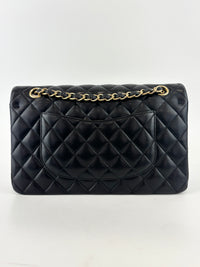 Classic Medium Flap Lambskin Black GHW
