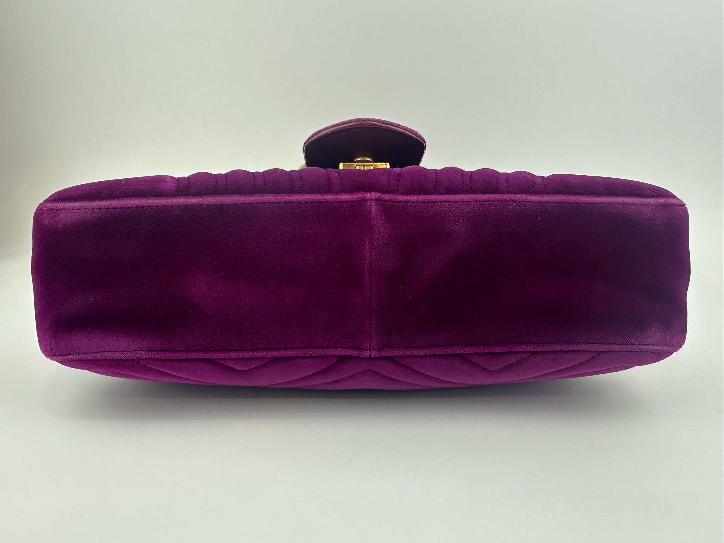 Marmont Medium Purple Quilted Velvet Bag