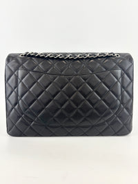 Maxi Flap Lambskin Black SHW