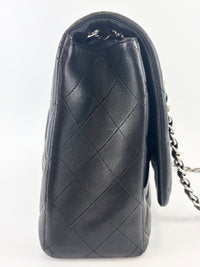 Maxi Flap Lambskin Black SHW