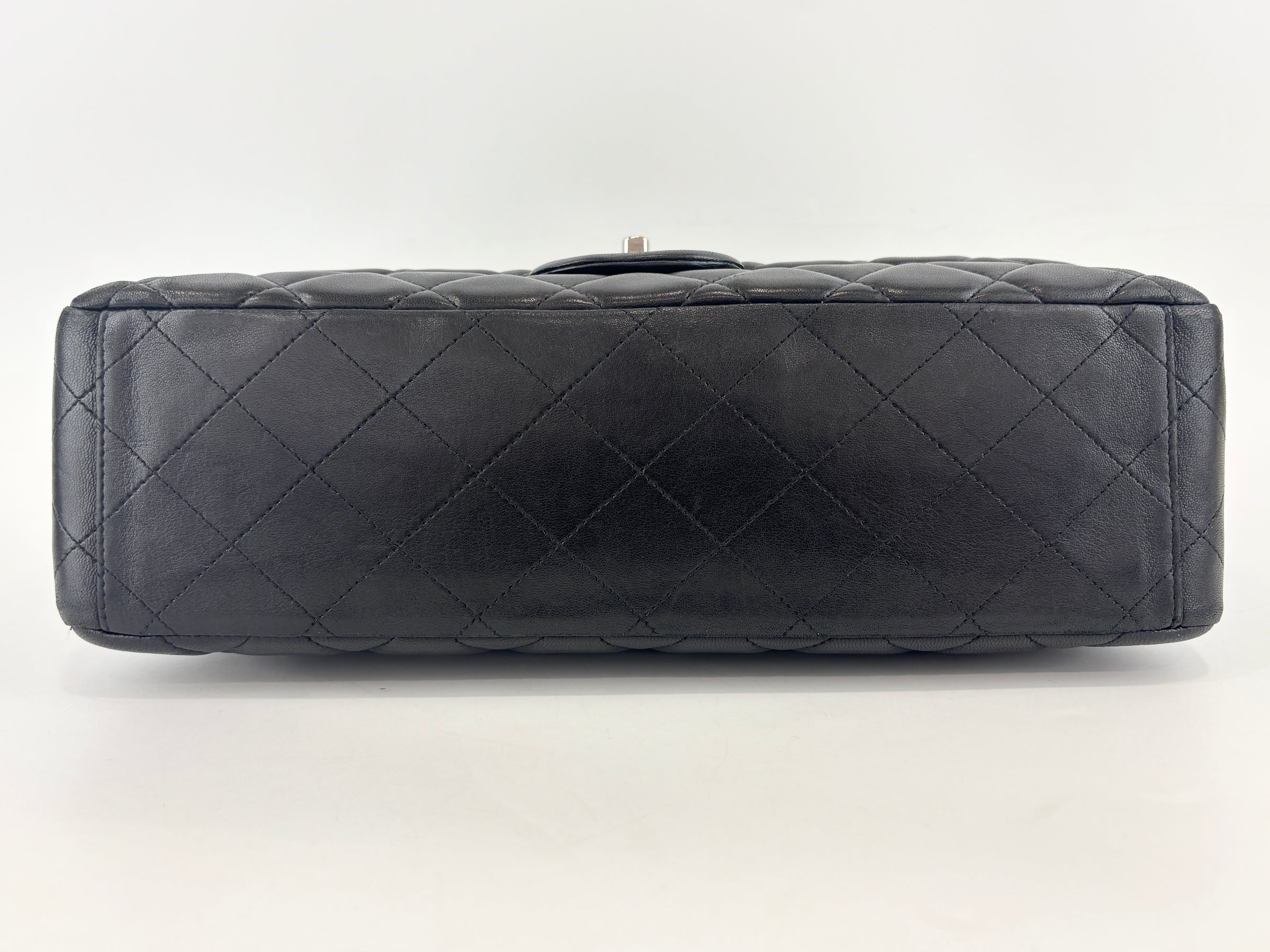 Maxi Flap Lambskin Black SHW