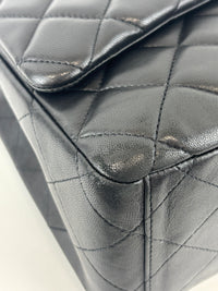 Maxi Flap Lambskin Black SHW