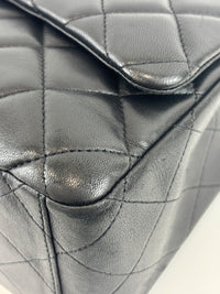 Maxi Flap Lambskin Black SHW
