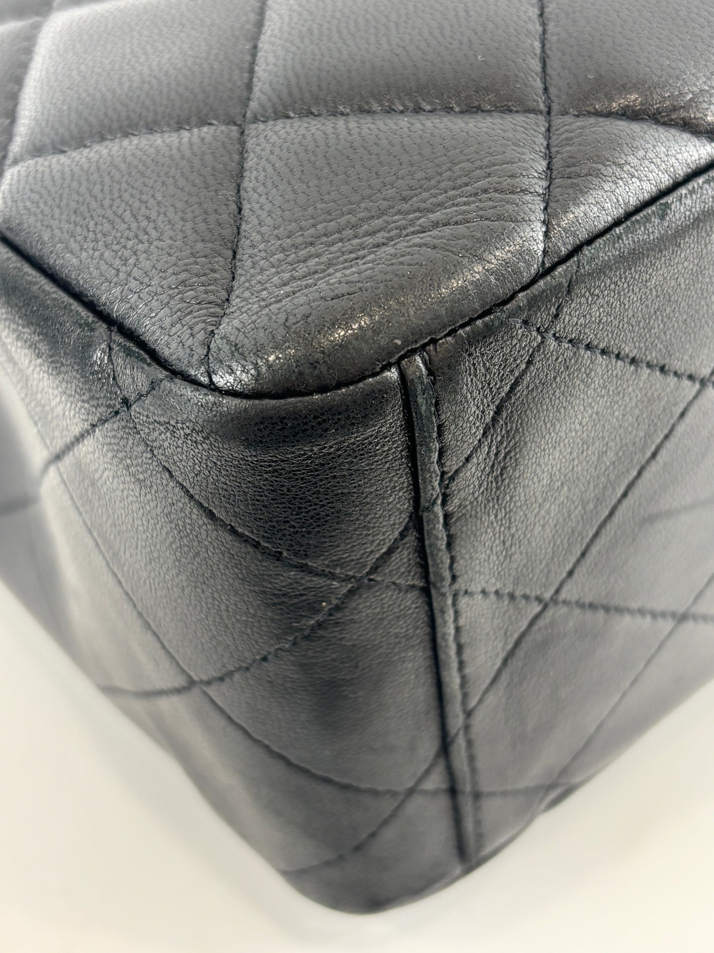 Maxi Flap Lambskin Black SHW
