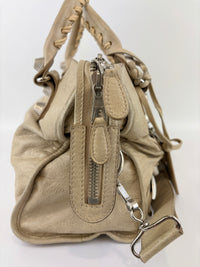173084 Giant 21 Silver City Bag in Praline Lambskin