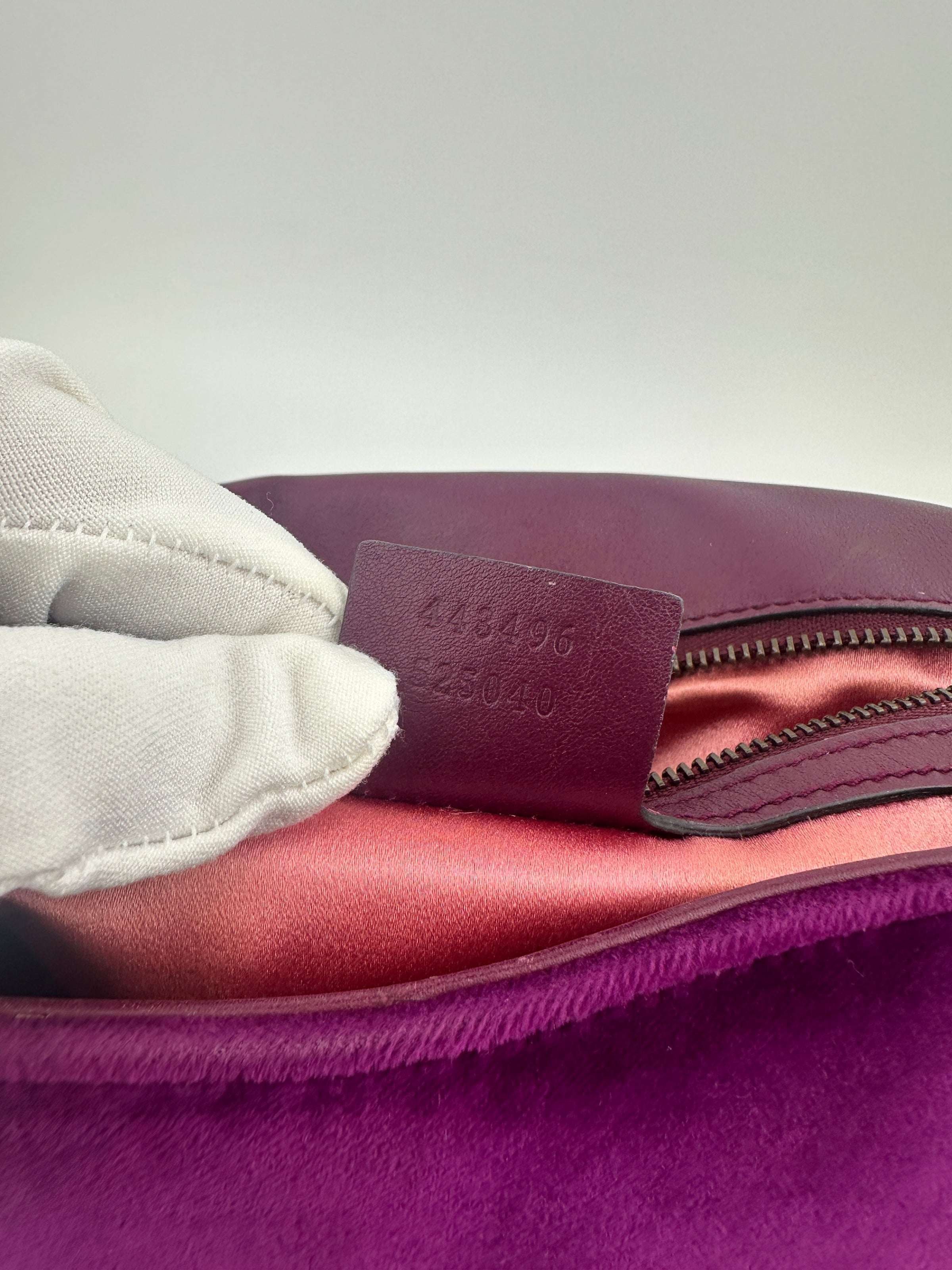 Marmont Medium Purple Quilted Velvet Bag