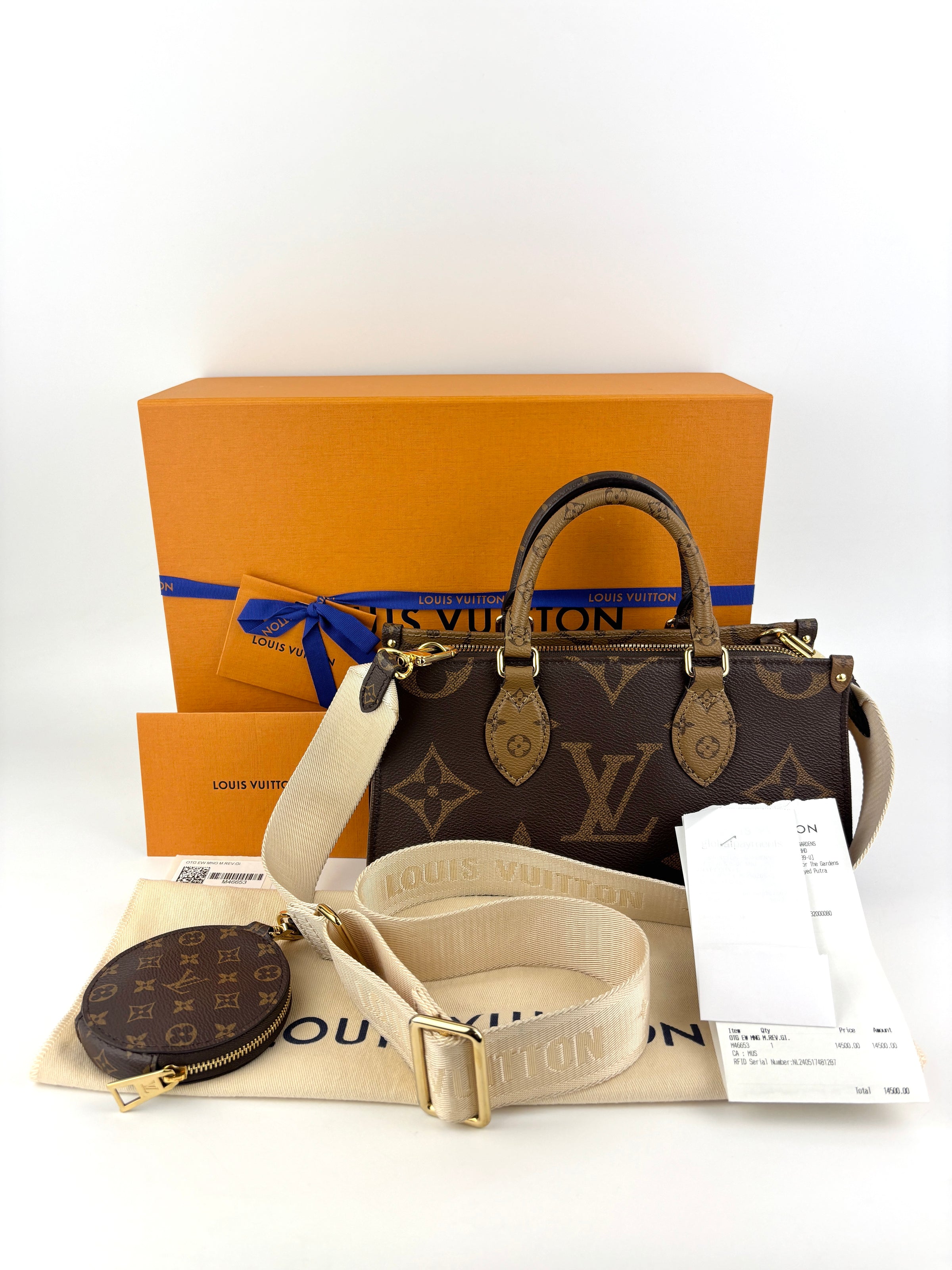 M46653 OnTheGo East West Monogram Reverse *RFID* - Glampot