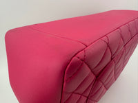 Mademoiselle Chic Pink Quilted  Lambskin Leather Flap Bag GHW