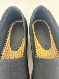 Signature Embroidered Espadrilles in Black Size 40