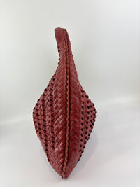 Uluru Red Tornabuoni Goatskin Leather Veneta Vintage Hobo