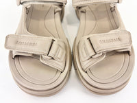 Tourist Sandals in Taupe Faux Leather Size 41