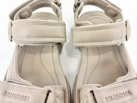 Tourist Sandals in Taupe Faux Leather Size 41