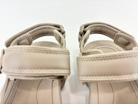 Tourist Sandals in Taupe Faux Leather Size 41