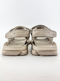 Tourist Sandals in Taupe Faux Leather Size 41