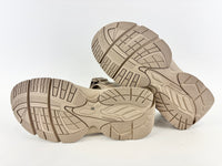 Tourist Sandals in Taupe Faux Leather Size 41