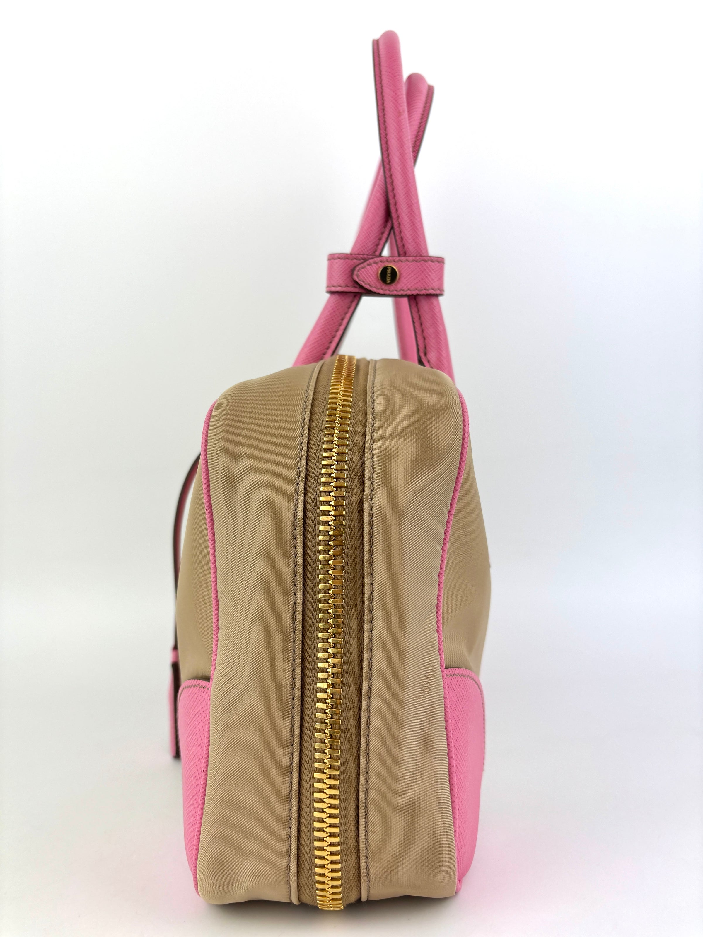 1BB115 Re-Edition 1978 Re-Nylon & Saffiano Medium Bag Camel - Glampot