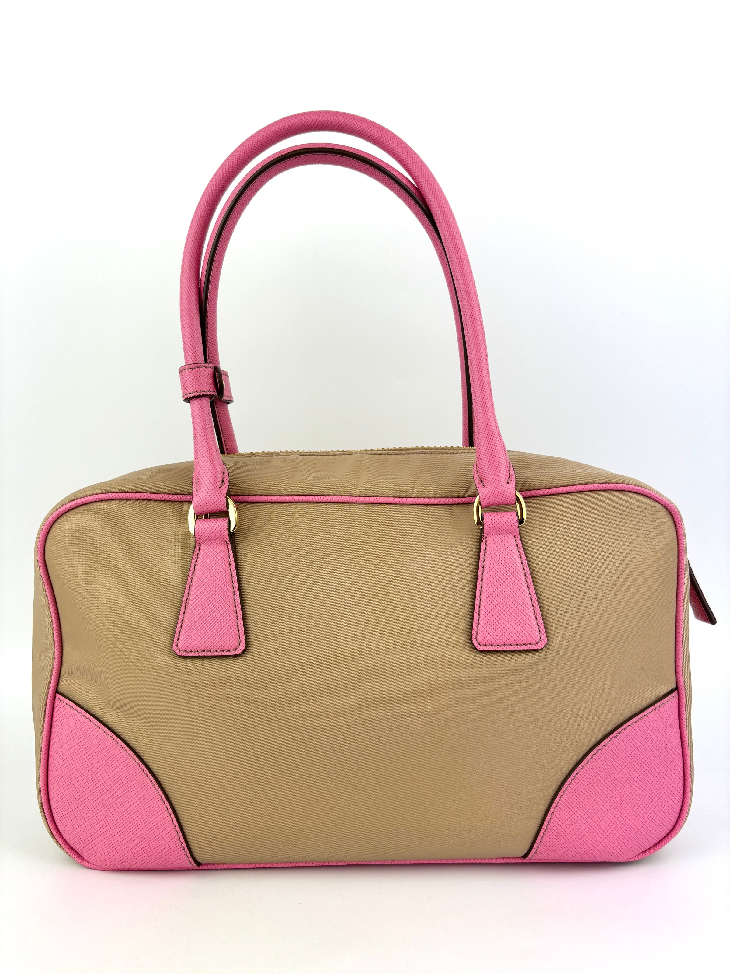 1BB115 Re-Edition 1978 Re-Nylon & Saffiano Medium Bag Camel - Glampot