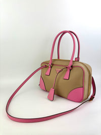1BB115 Re-Edition 1978 Re-Nylon & Saffiano Medium Bag Camel - Glampot