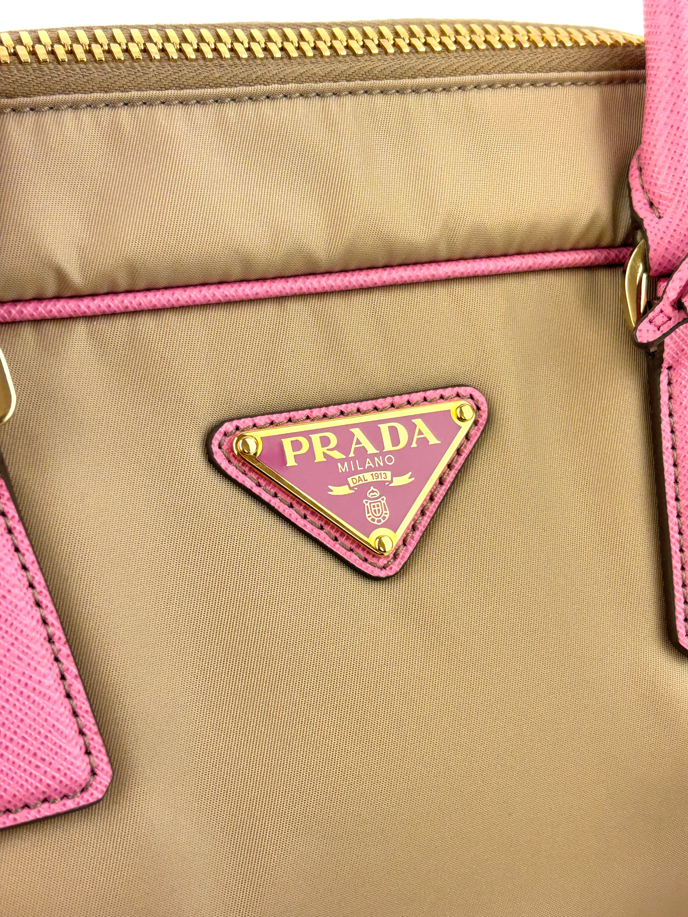 1BB115 Re-Edition 1978 Re-Nylon & Saffiano Medium Bag Camel - Glampot