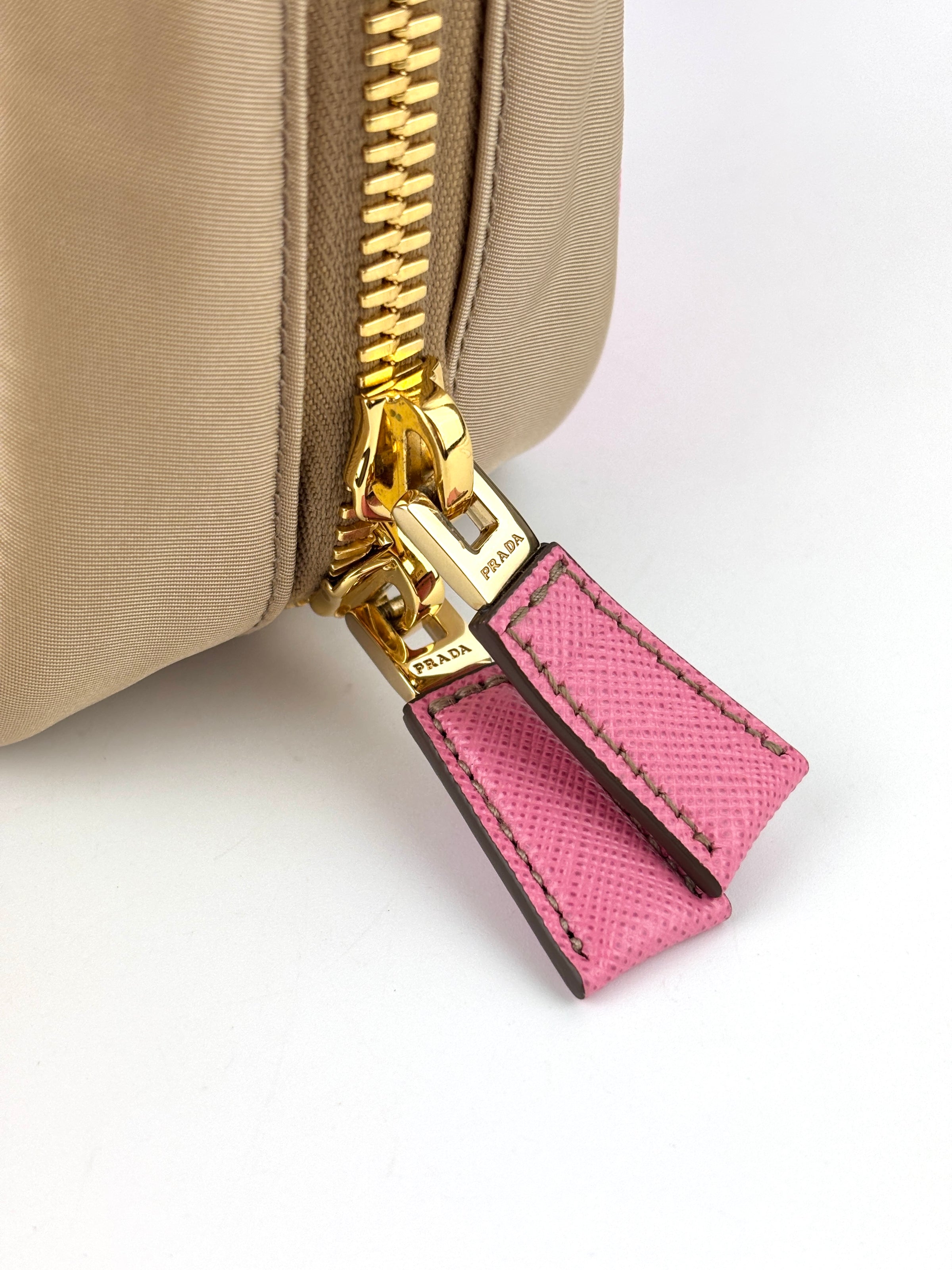 1BB115 Re-Edition 1978 Re-Nylon & Saffiano Medium Bag Camel - Glampot