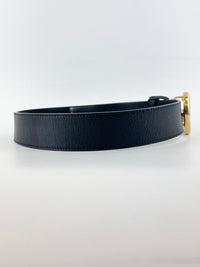 400593 GG Marmont Wide Belt Black Leather GHW Size 80