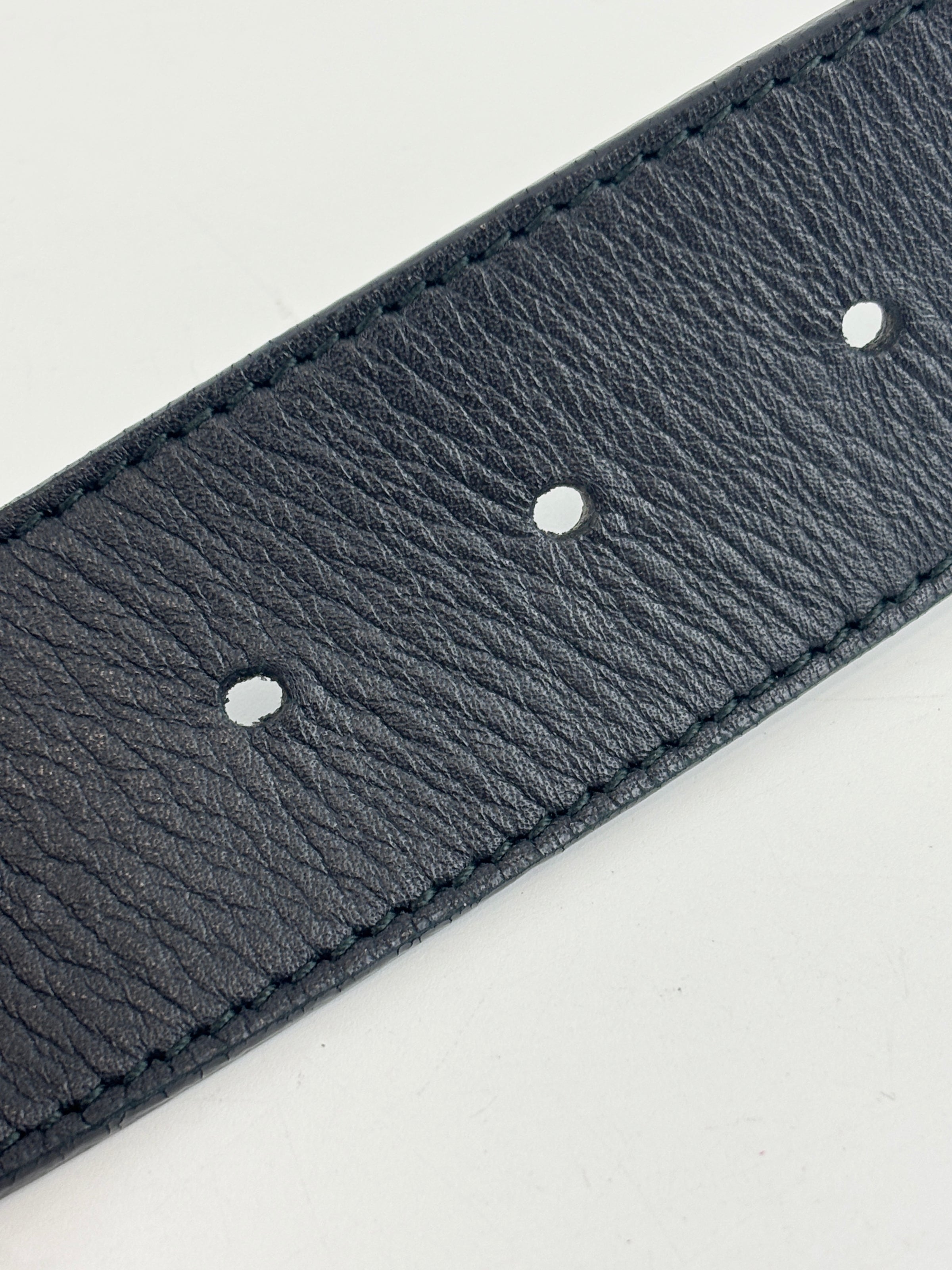 400593 GG Marmont Wide Belt Black Leather GHW Size 80