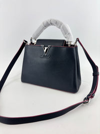 Capucines BB Navy Blue Taurillon Leather
