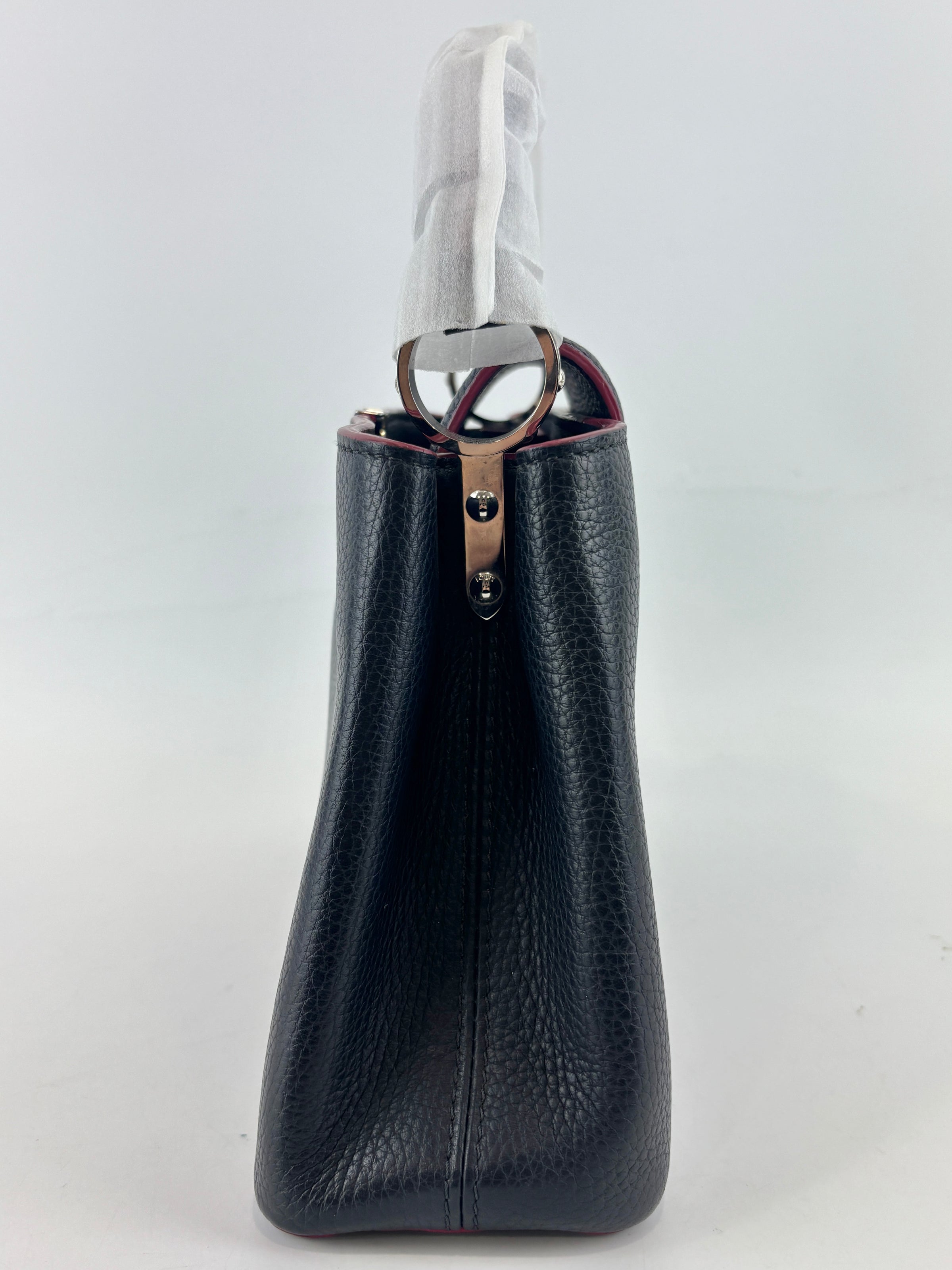 Capucines BB Navy Blue Taurillon Leather