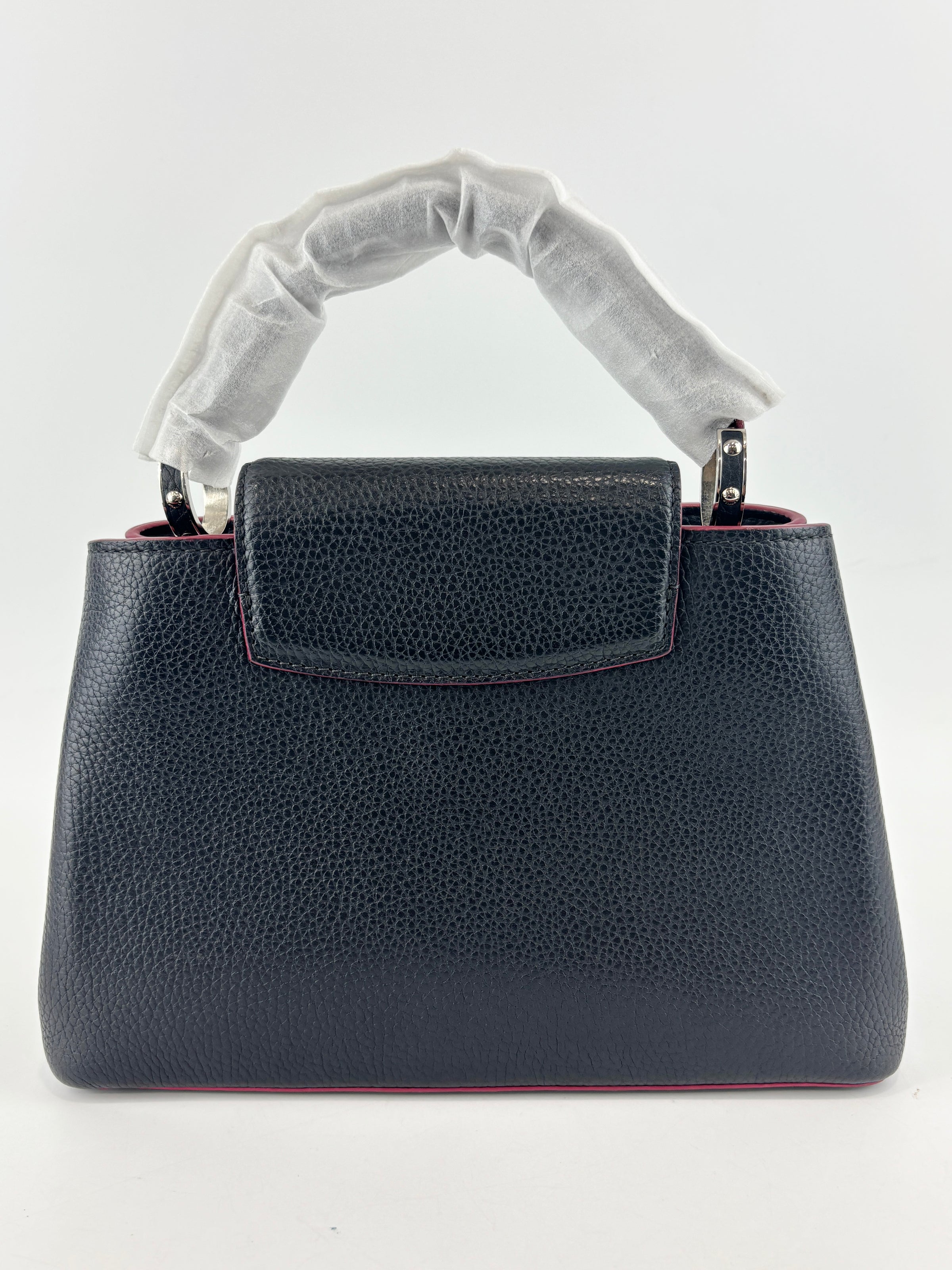 Capucines BB Navy Blue Taurillon Leather