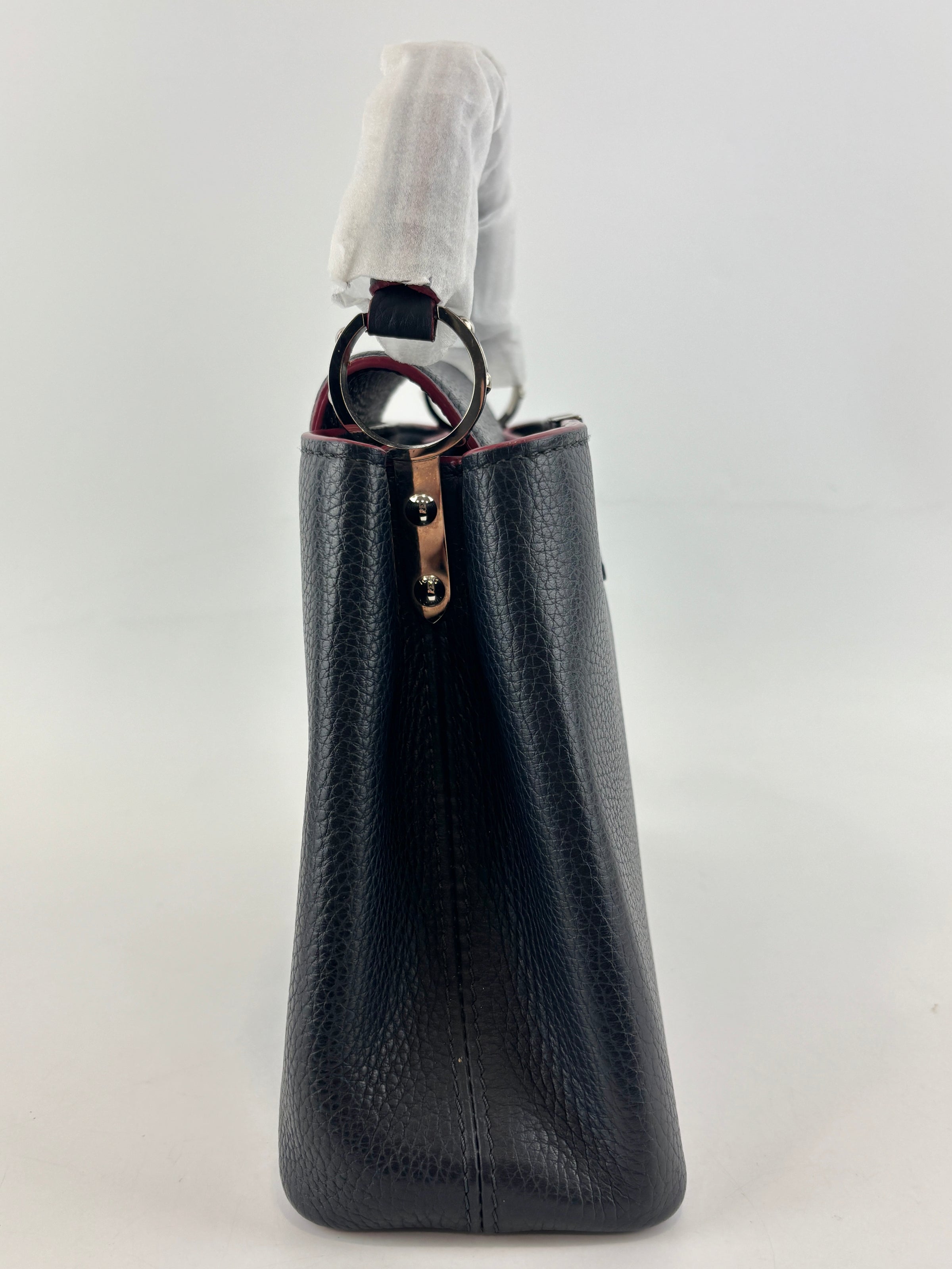 Capucines BB Navy Blue Taurillon Leather